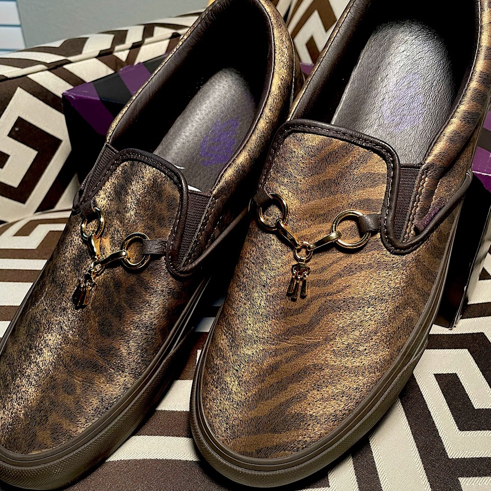 NEEDLES x Vault by VANS Zebra Leopard Slip On